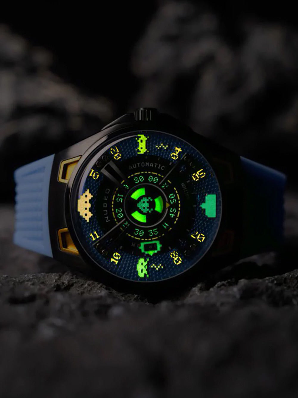 Nubeo NB-6099-SI-03 men's watch Space Invaders Limited Edition Automatic 44mm 5ATM