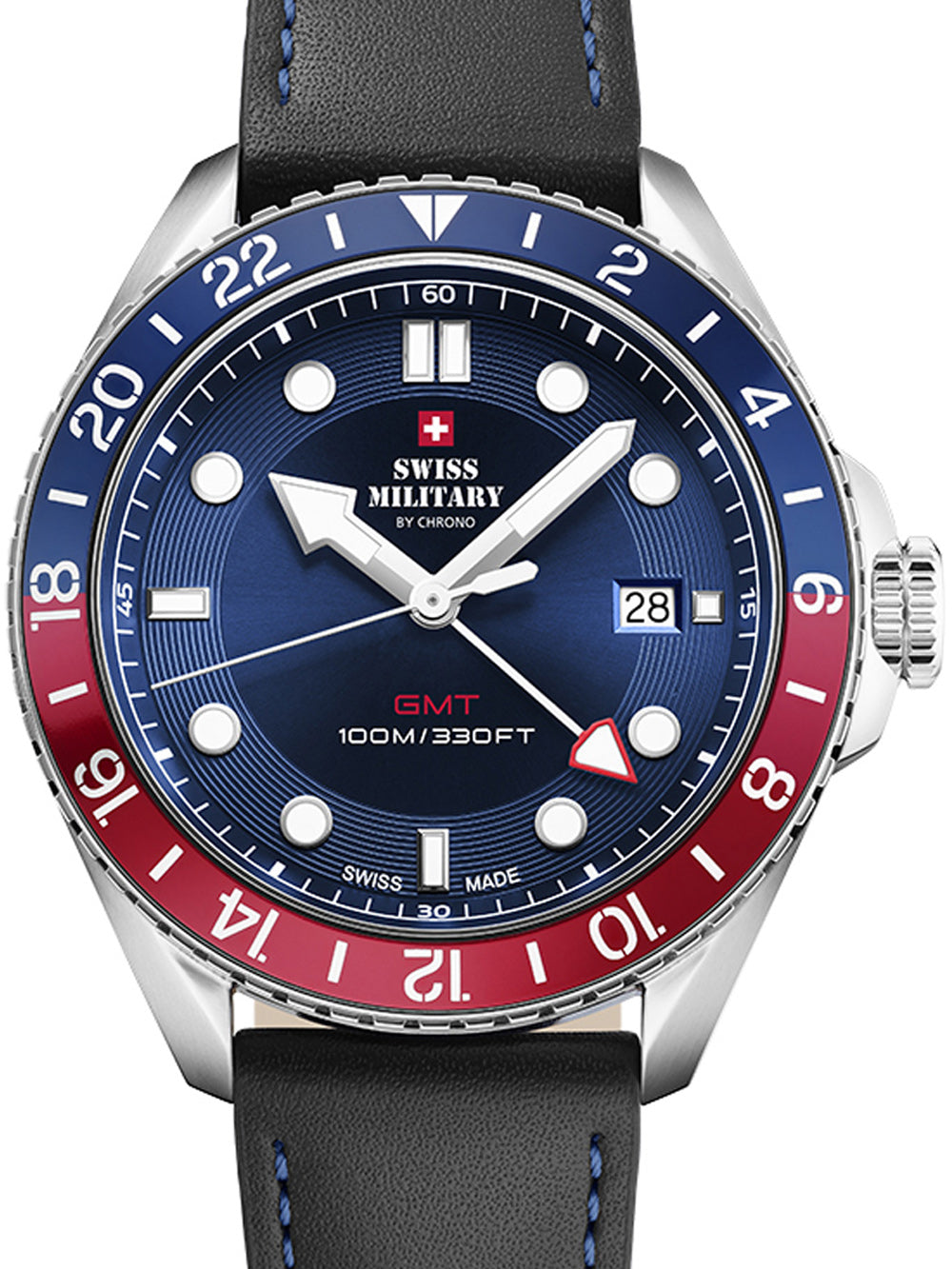 Swiss Military SM34095.06 men's watch 43mm 10ATM