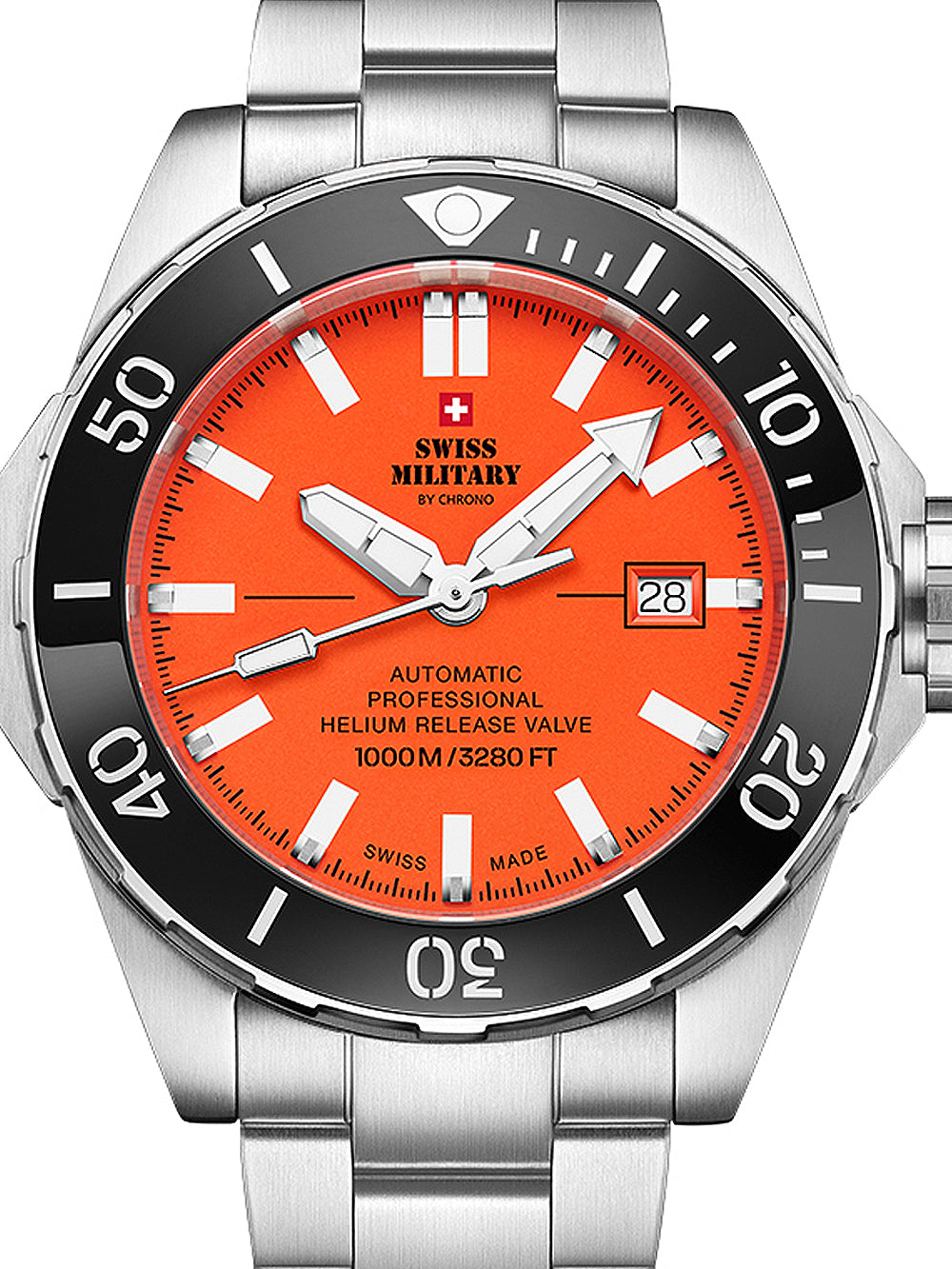 Swiss Military SMA34092.03 Automatic Diver men's watch 45mm 100ATM