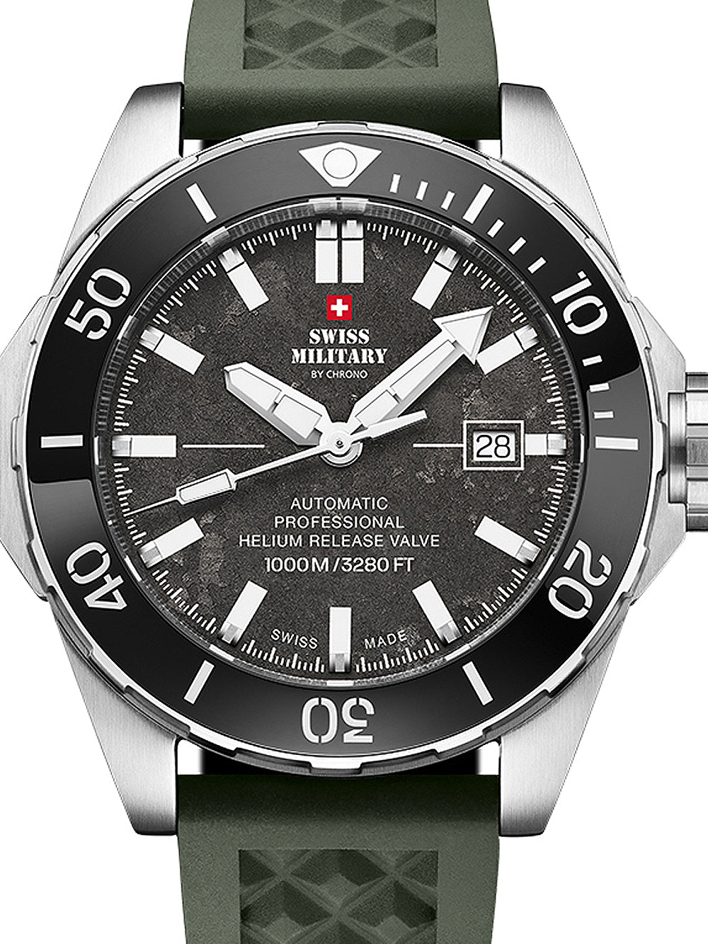 Swiss Military SMA34092.09 Automatic Diver men's watch 45mm 100ATM