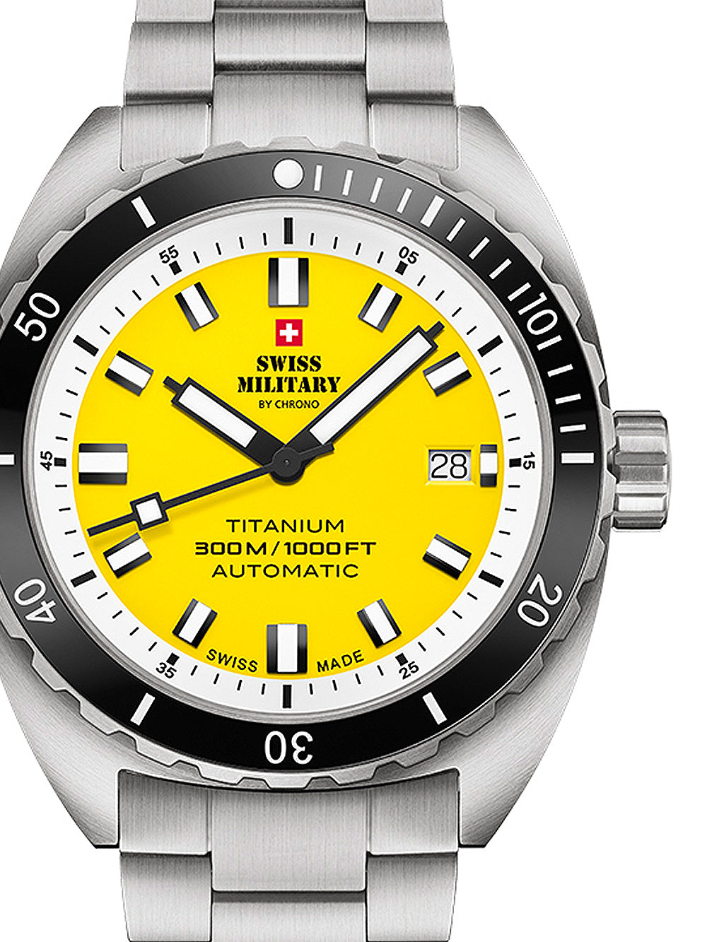Swiss Military SMA34100.05 Diver Titanium Automatic men's watch 42mm 30ATM
