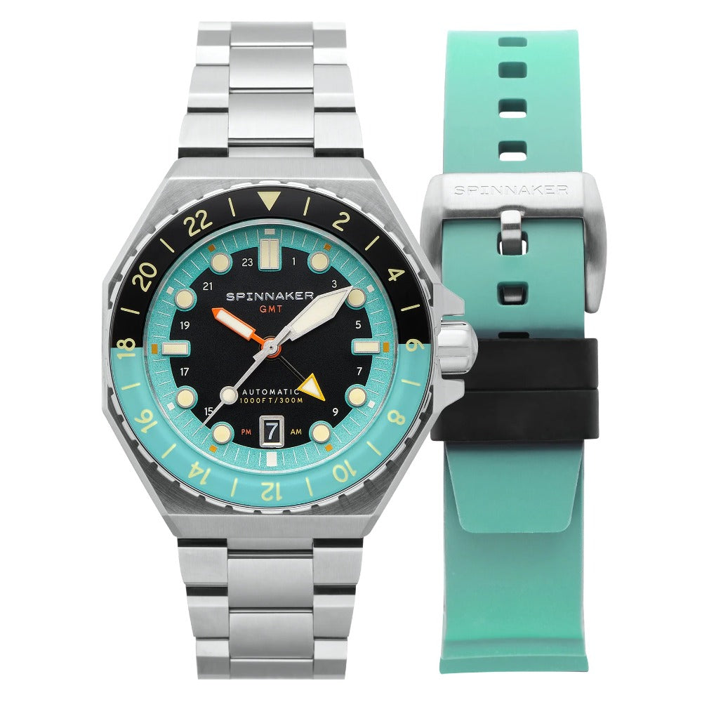 Spinnaker SP-5119-33 Dumas Automatic GMT men's watch 44mm 30ATM