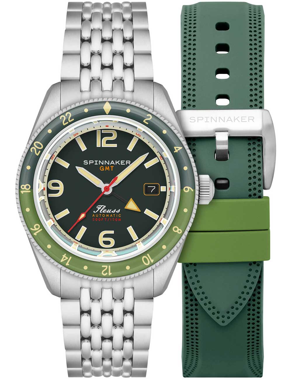 Spinnaker SP-5120-44 men's watch Fleuss GMT Automatic Set 43mm 15ATM