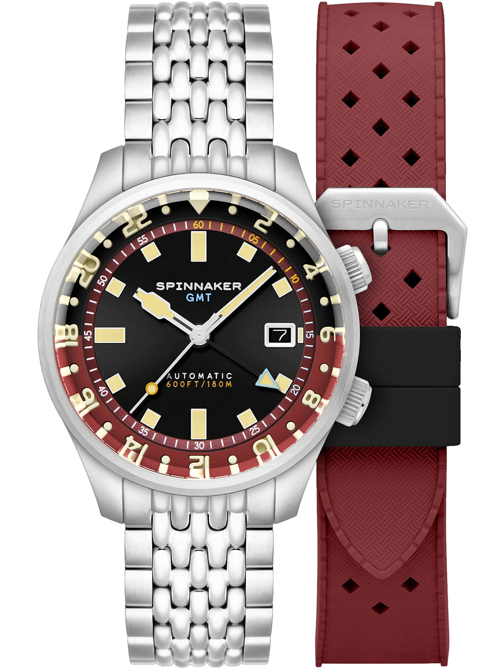 Spinnaker SP-5121-11 men's watch Bradner GMT Automatic 42mm 18ATM