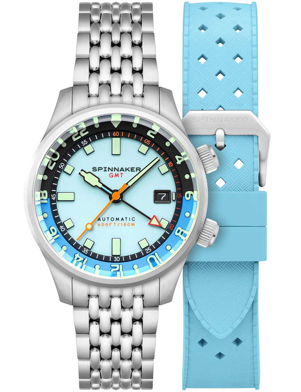 Spinnaker SP-5121-CC men's watch Bradner GMT Automatic 42mm 18ATM