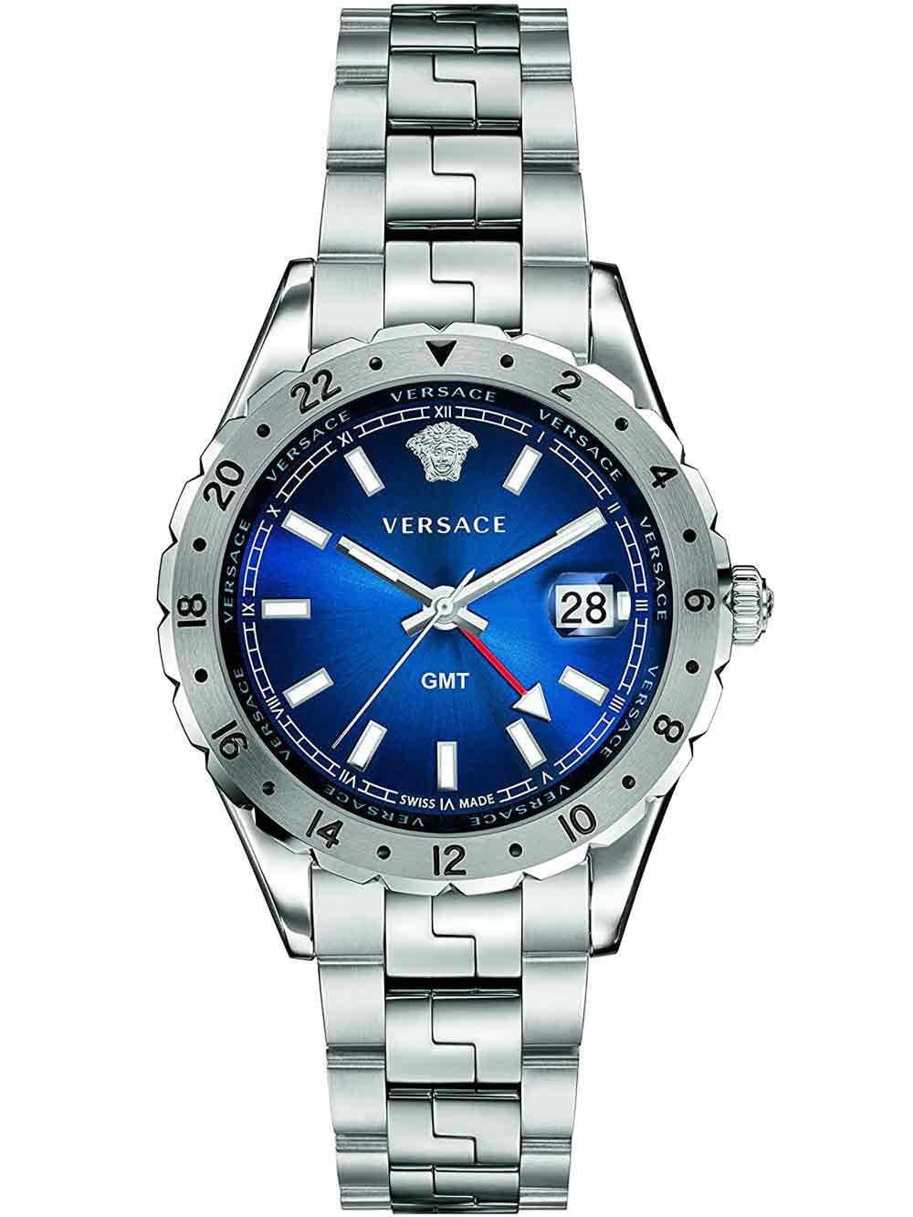 Versace V11010015 Hellenyium GMT men's watch 42mm 5ATM