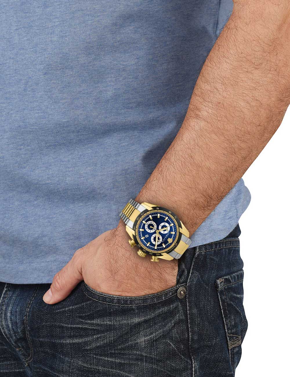 Versace VE2I01021 men's watch V-Ray Chrono 44mm 5ATM