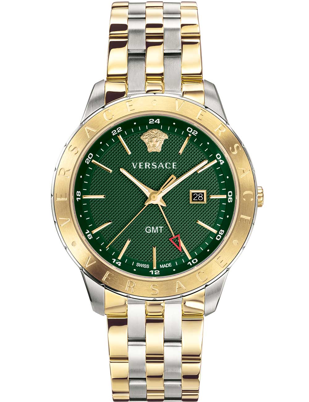 Versace VEBK00718 men's watch Univers Bicolor GMT 43mm 5ATM