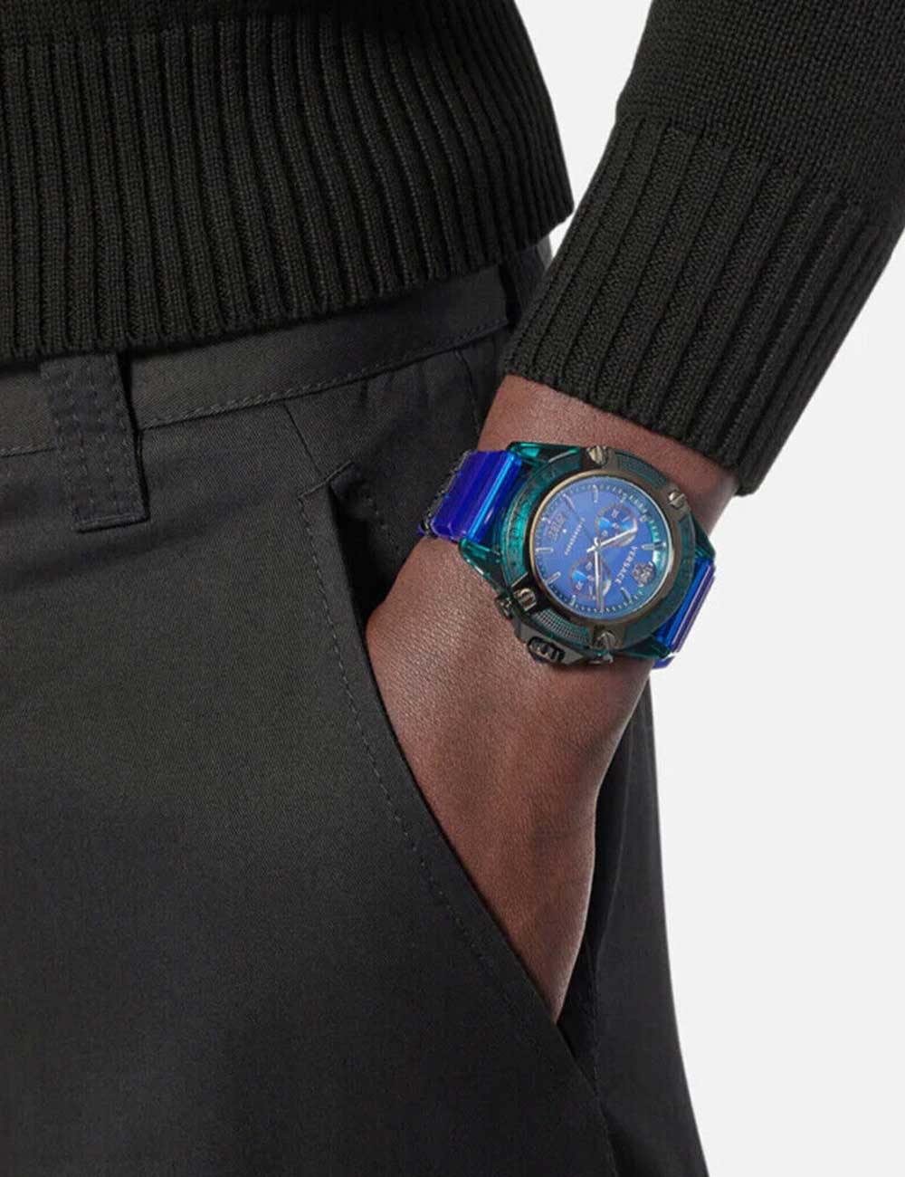 Versace VEZ701122 Active Polycarbonate Chrono 45mm 3ATM