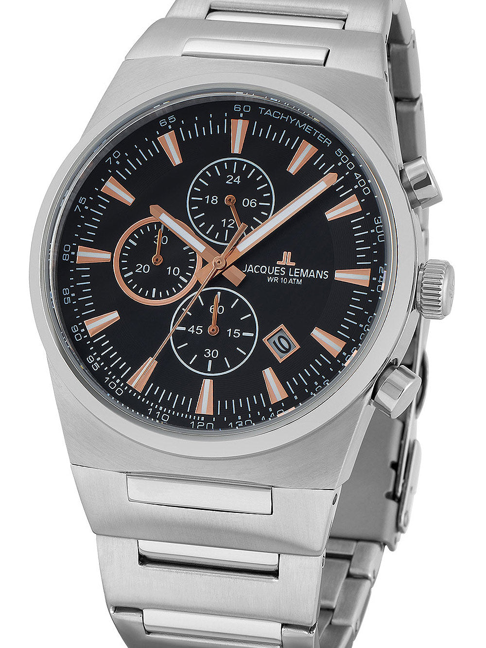 Jacques Lemans 1-1734A Manchester Chronograph men's watch 43mm 10 ATM