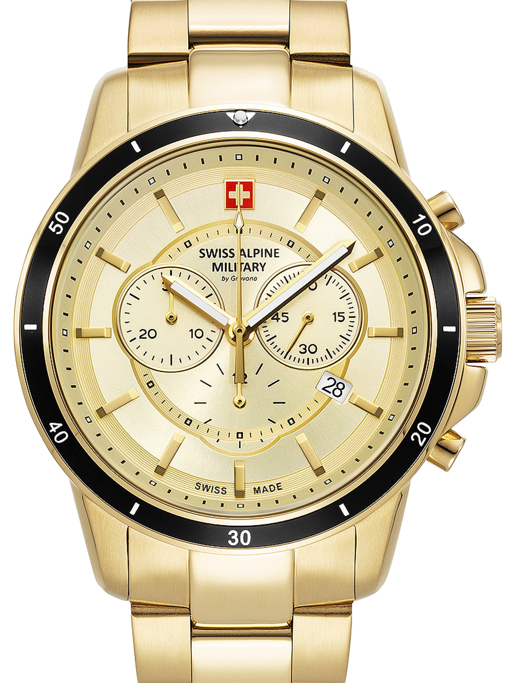 Swiss Alpine Military 7089.9111 Chronograph Men's Watch 44mm 10ATM