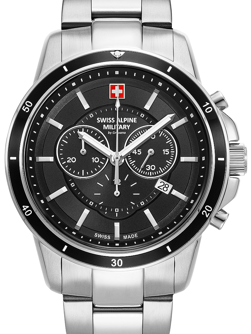 Swiss Alpine Military 7089.9137 Chronograph Men's Watch 44mm 10ATM
