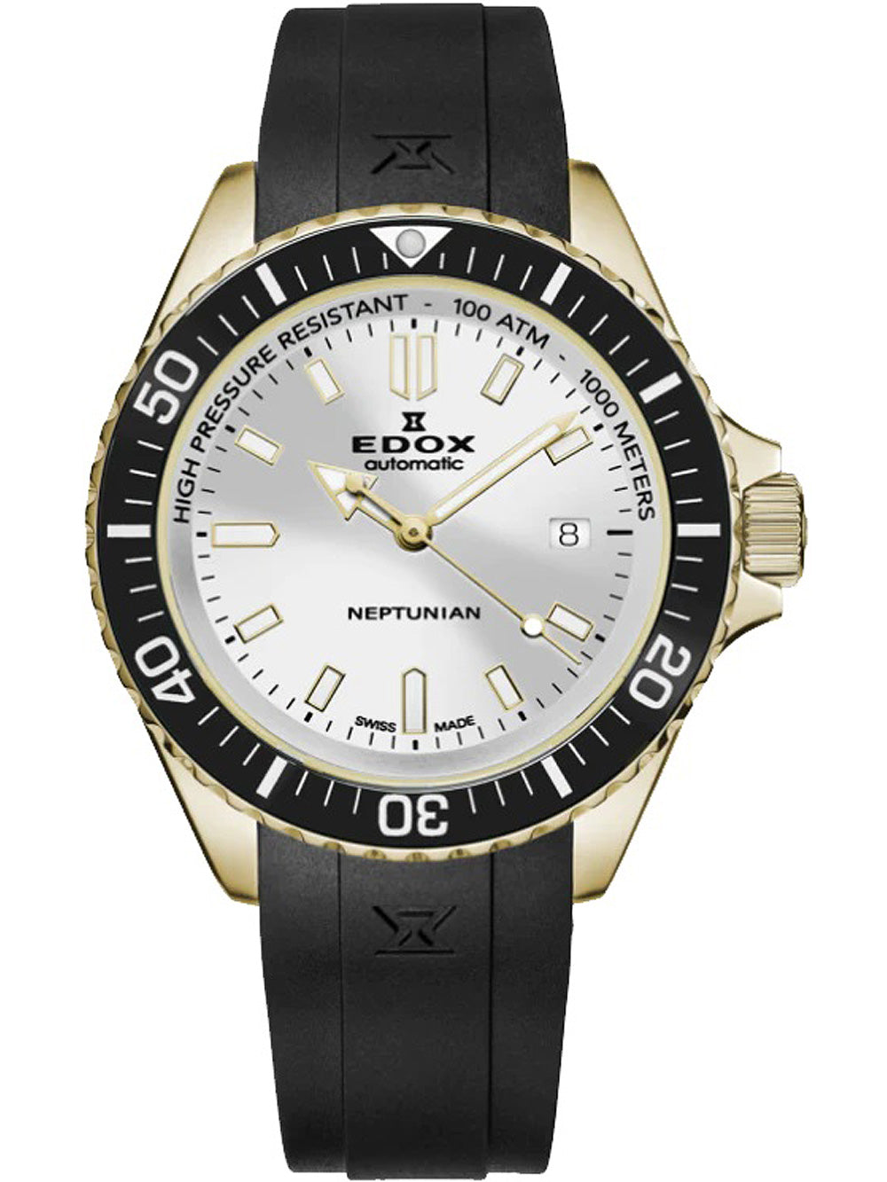 Edox 80120-37JCA-AID Neptunian Automatic men's watch 44mm 100ATM