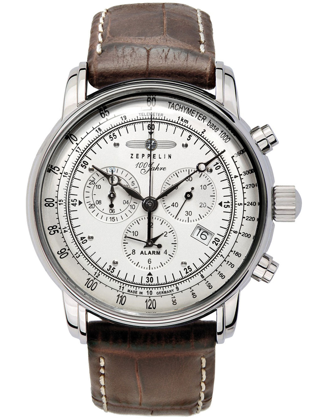 Zeppelin 7680-1 100 Years Zeppelin Alarm Chronograph 42mm 5ATM