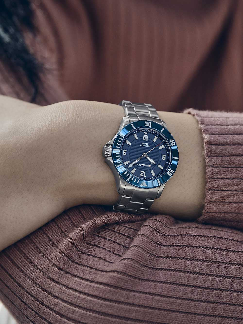 Wenger 01.0621.111 Seaforce women's watch diver 36mm 20 ATM