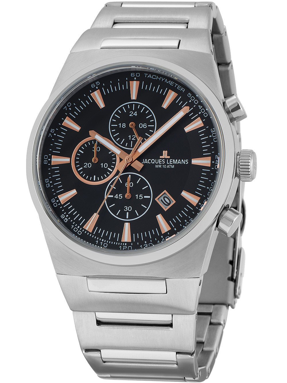 Jacques Lemans 1-1734A Manchester Chronograph men's watch 43mm 10 ATM