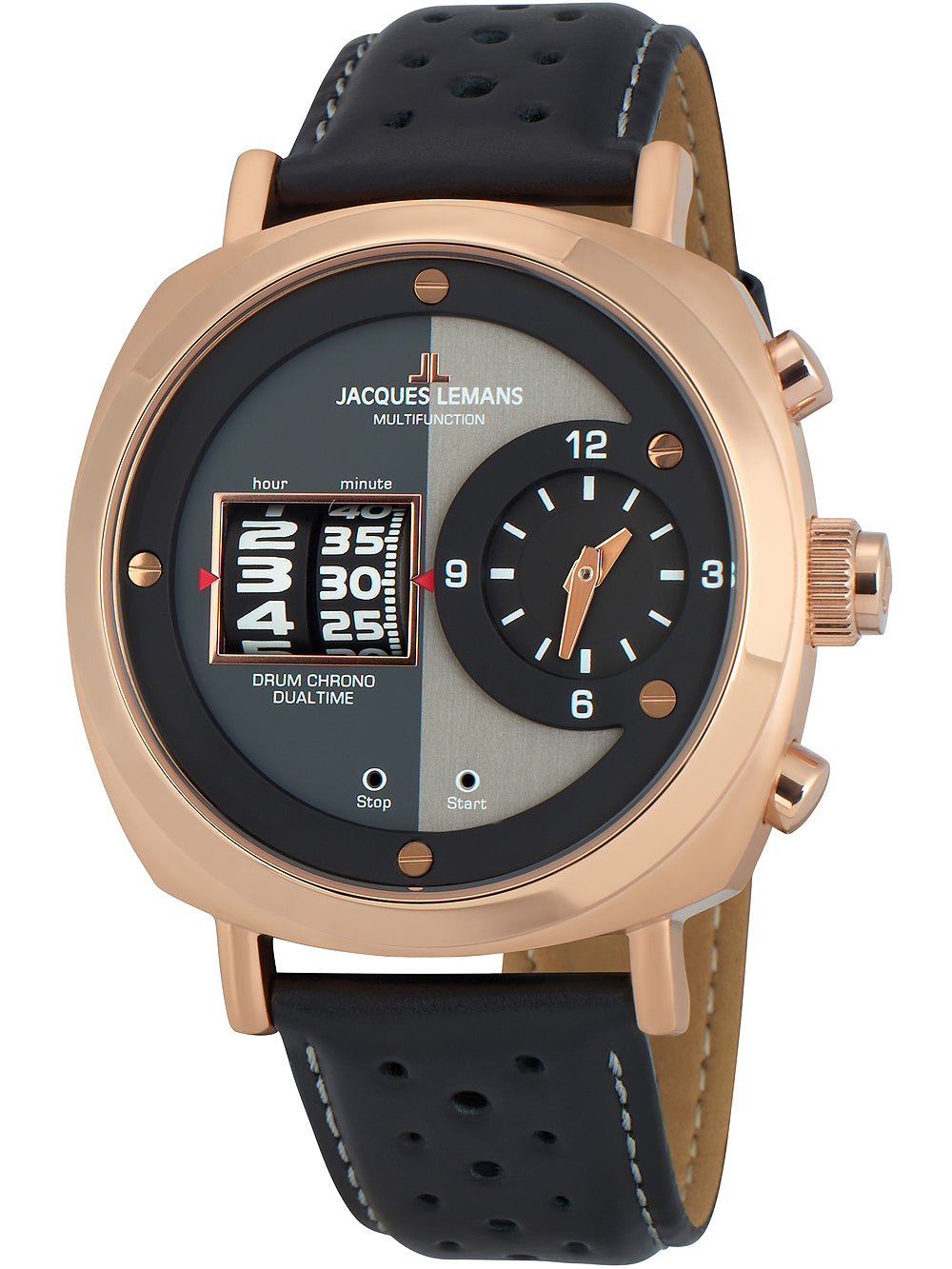 Jacques Lemans 1-2058C Lugano men's watch 44mm 5ATM
