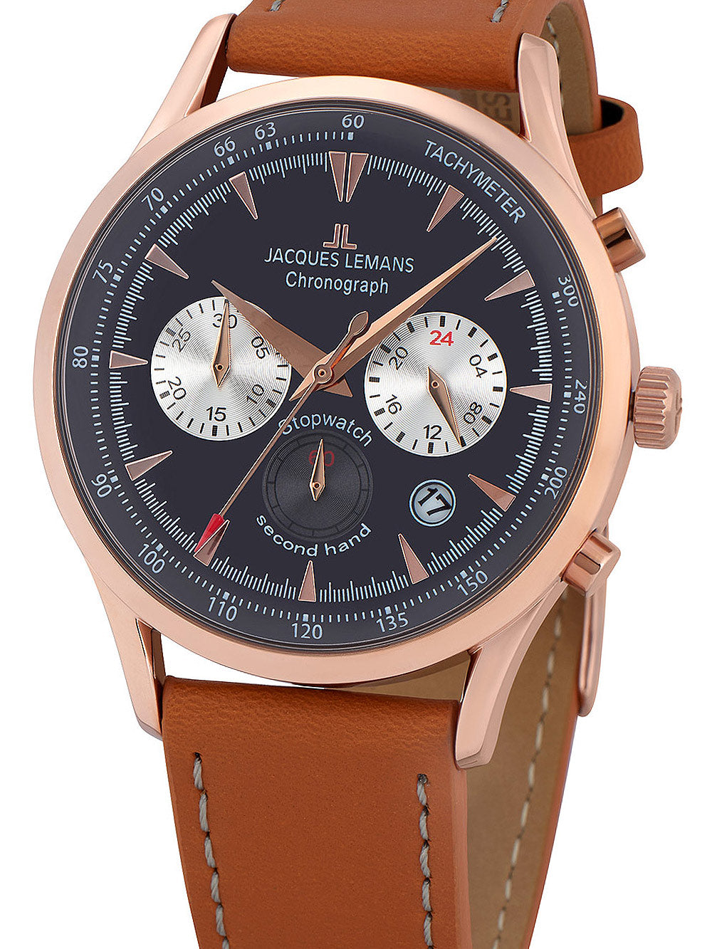 Jacques Lemans 1-2068F Retro Classic chrono men's watch 41mm 5ATM