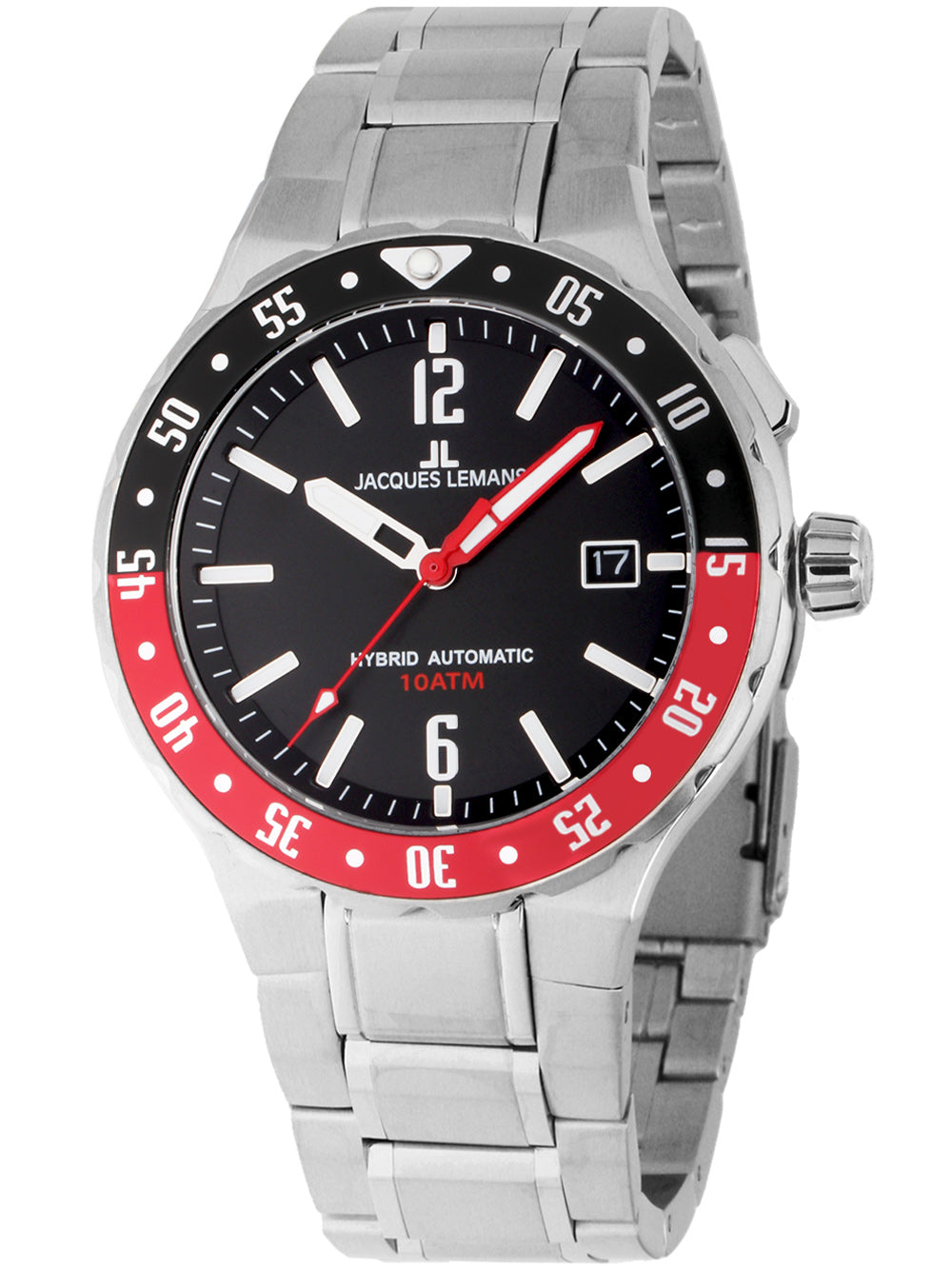 Jacques Lemans 1-2109F Hybromatic men's watch 42mm