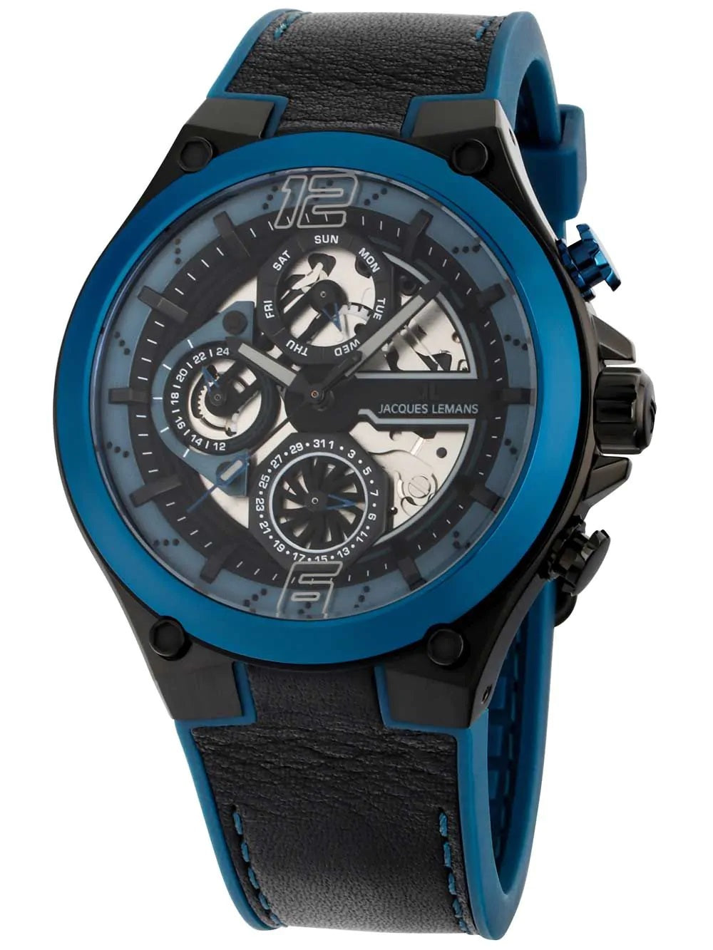 Jacques Lemans 1-2150B Manchester Multifunction men's watch 43mm 10ATM