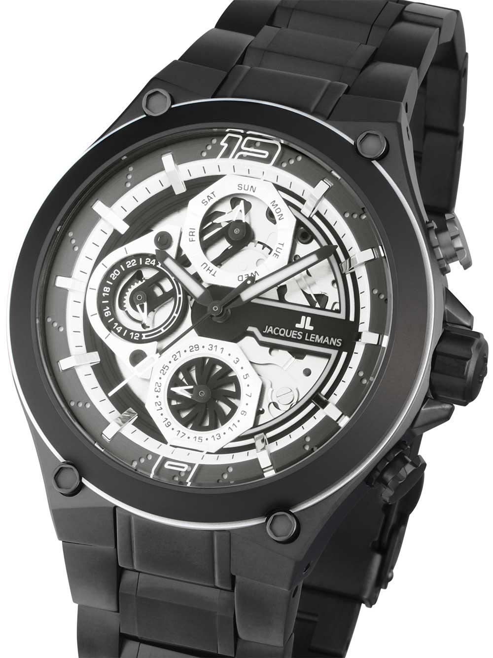Jacques Lemans 1-2150F Manchester Multifunction men's watch 43mm 10ATM