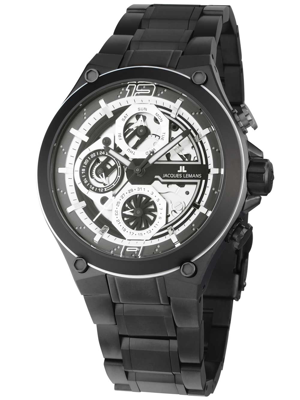 Jacques Lemans 1-2150F Manchester Multifunction men's watch 43mm 10ATM