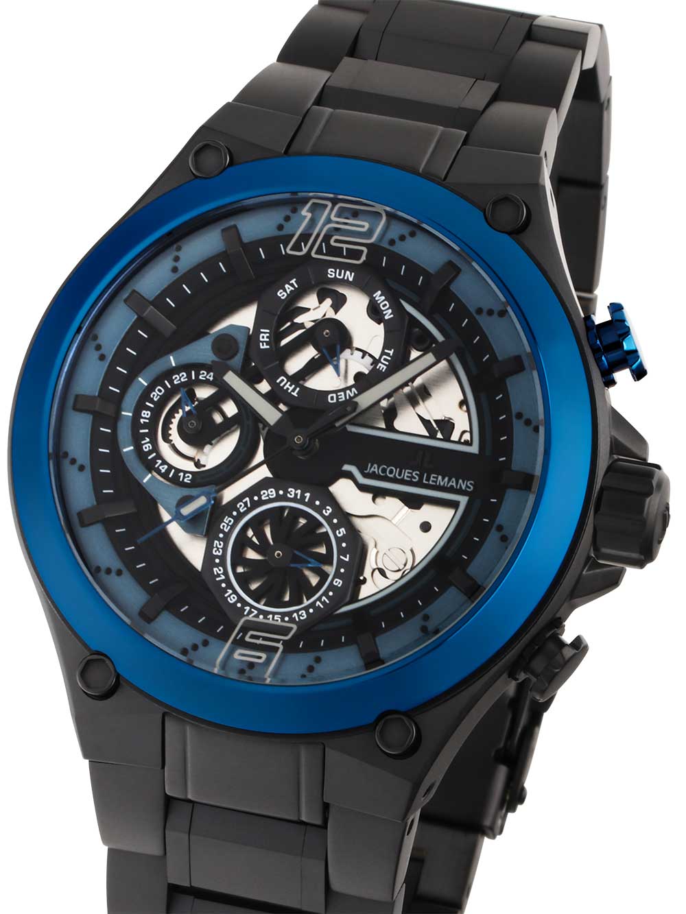 Jacques Lemans 1-2150G Manchester Multifunction men's watch 43mm 10ATM