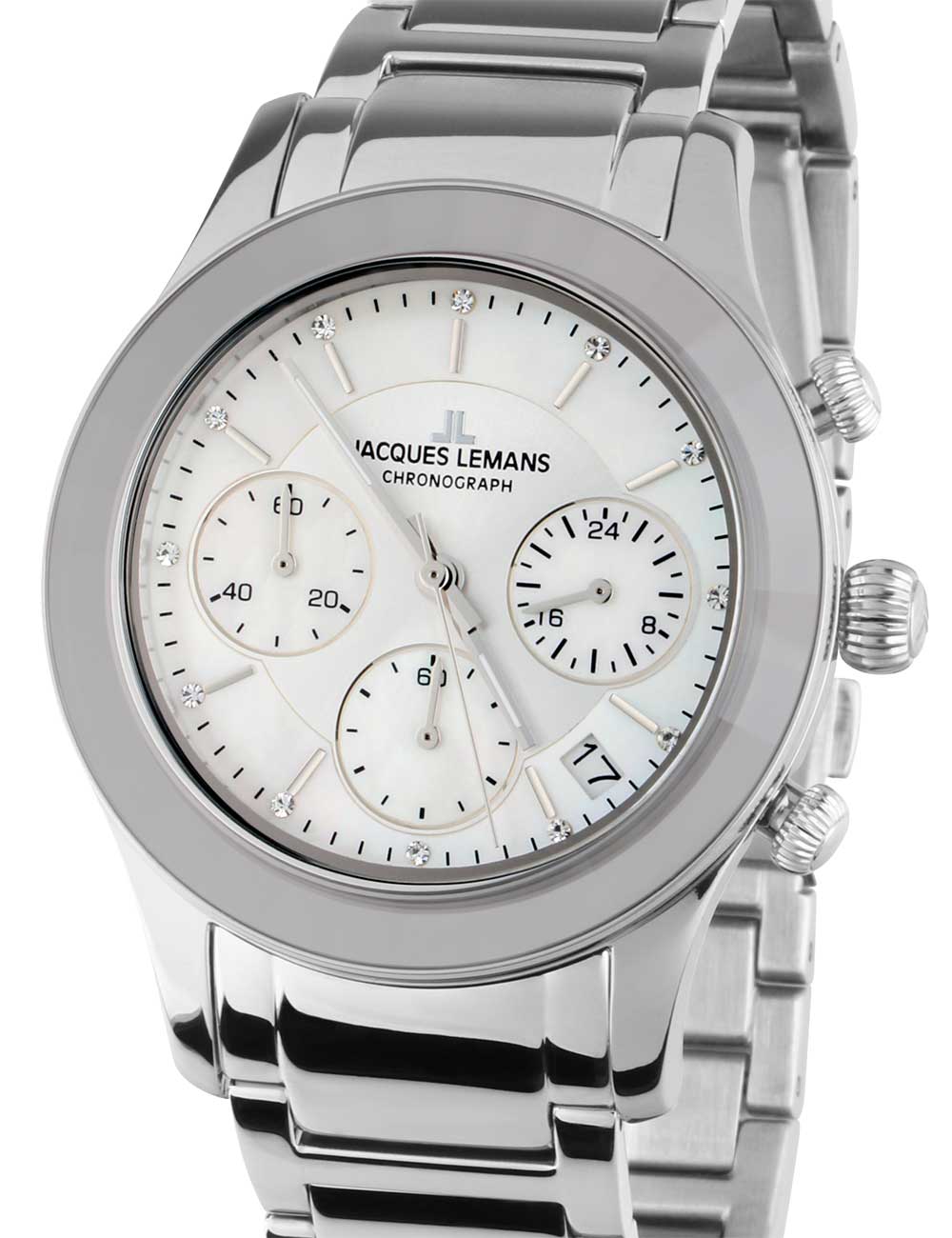 Jacques Lemans 1-2151F Venice women's watch Chronograph 38mm 5ATM