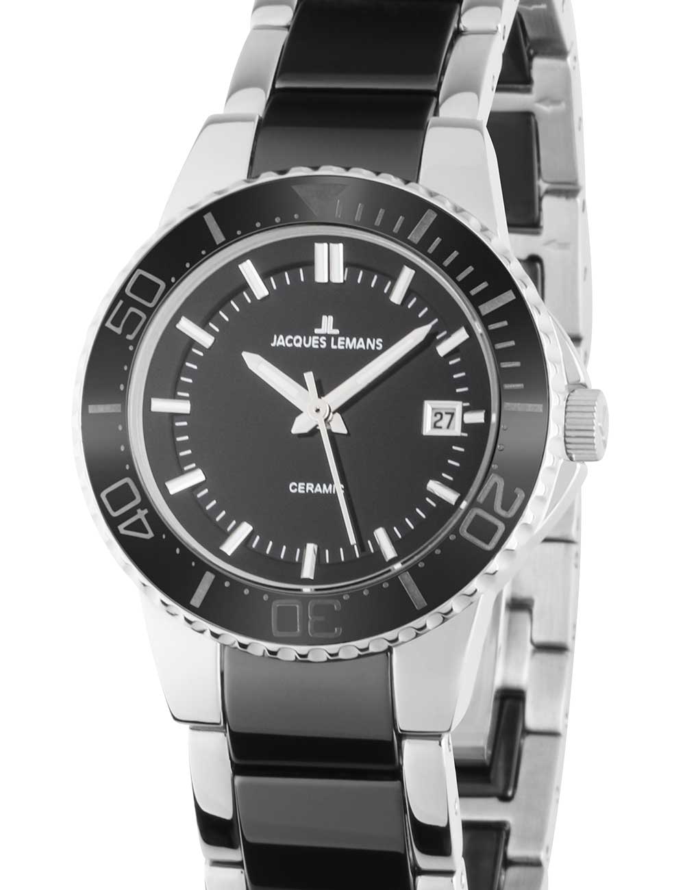 Jacques Lemans 1-2165A Colmar Ceramic women's watch 31mm 10ATM