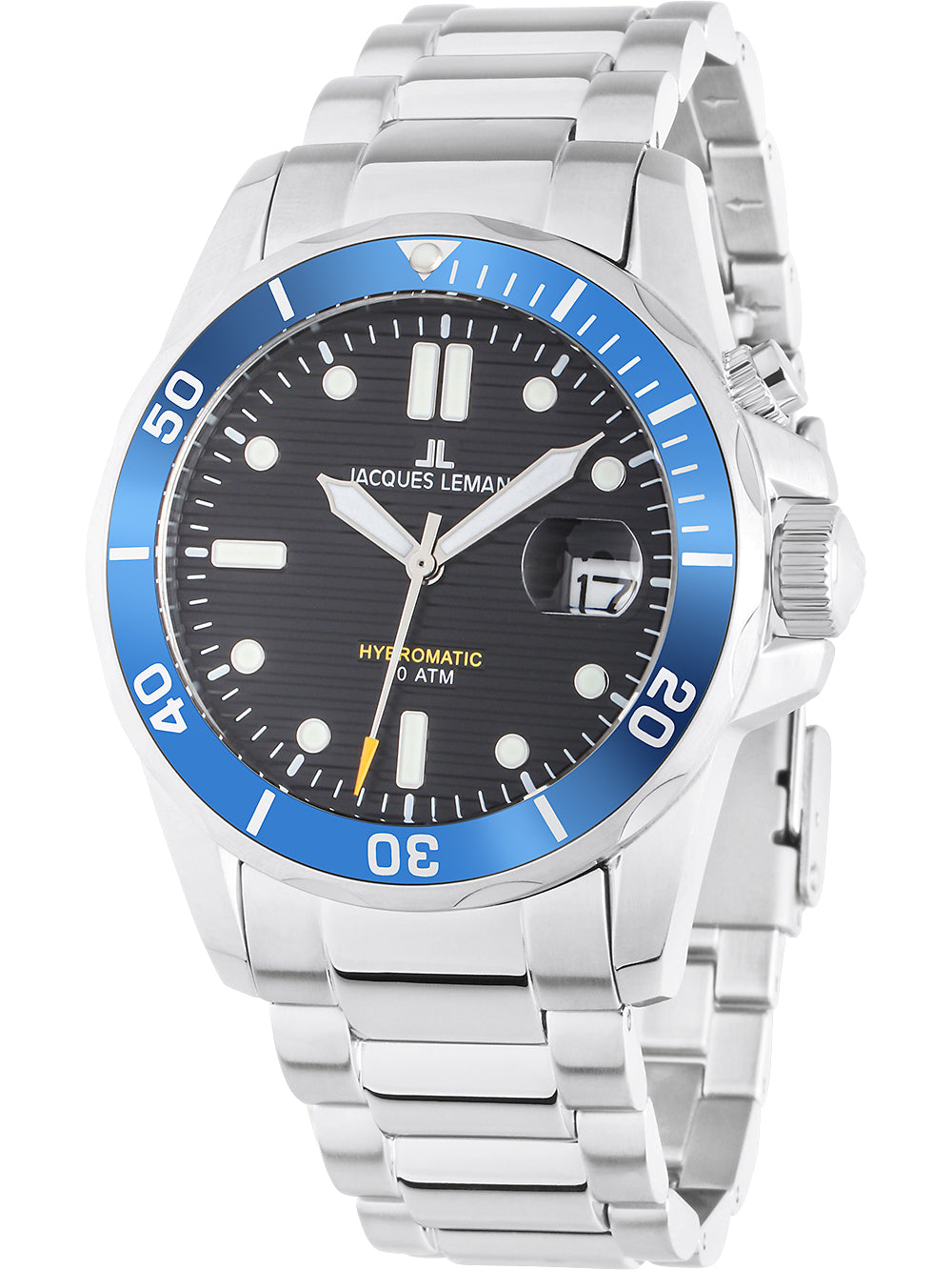 Jacques Lemans 1-2170J Hybromatic Diver men's watch 41mm 20ATM