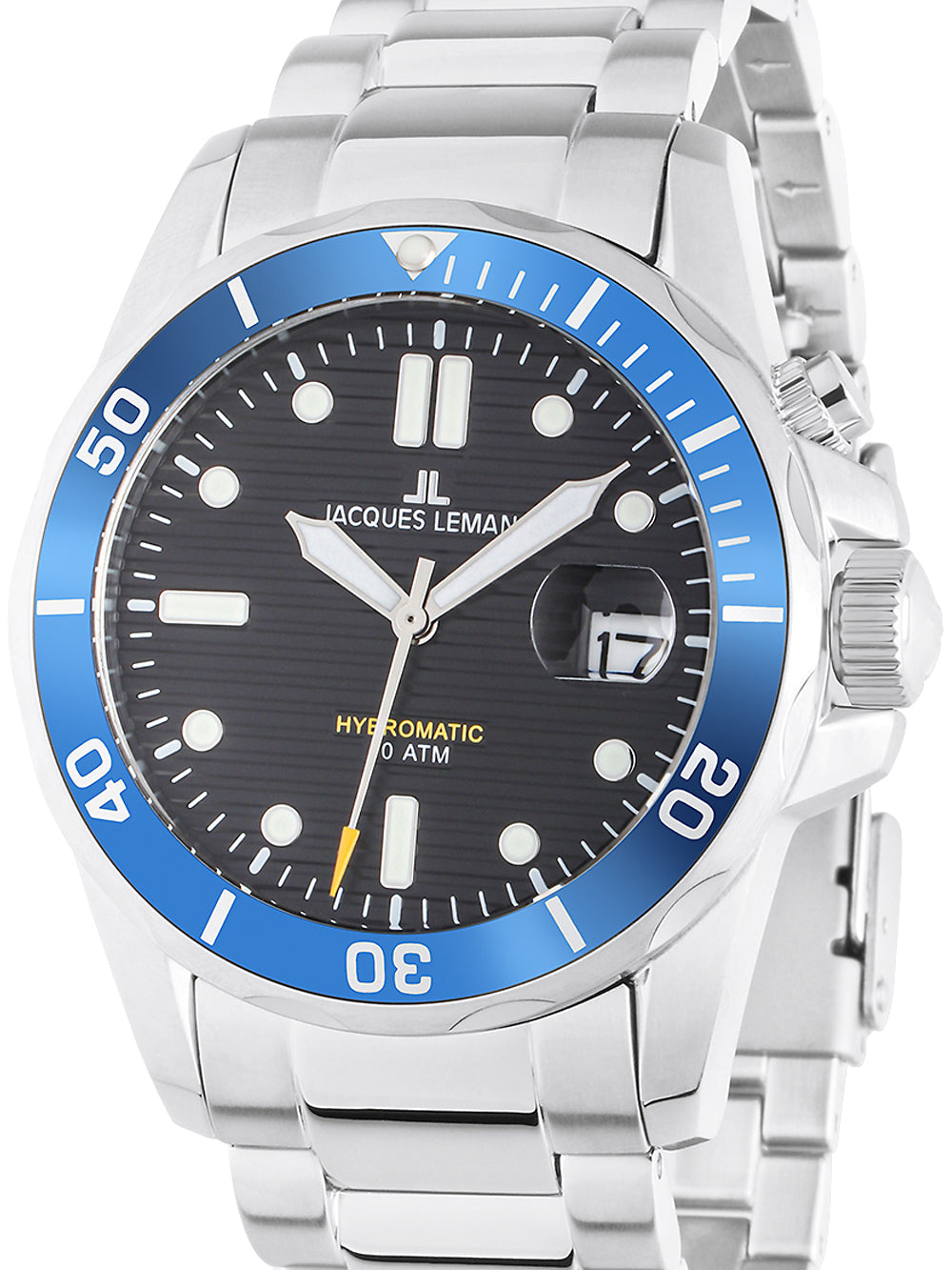 Jacques Lemans 1-2170J Hybromatic Diver men's watch 41mm 20ATM