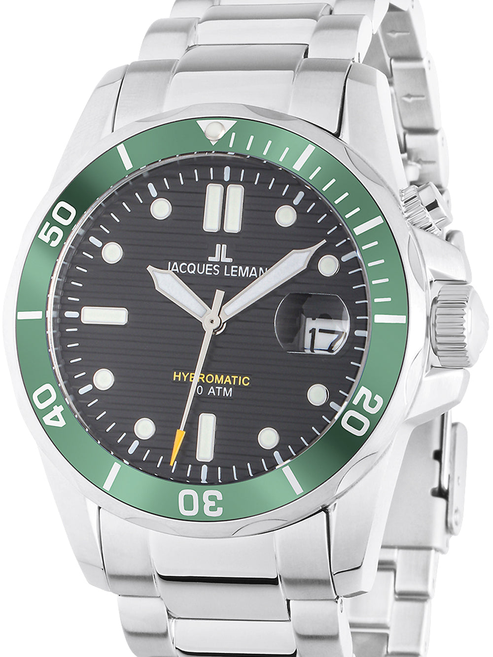 Jacques Lemans 1-2170K Hybromatic Diver men's watch 41mm 20ATM