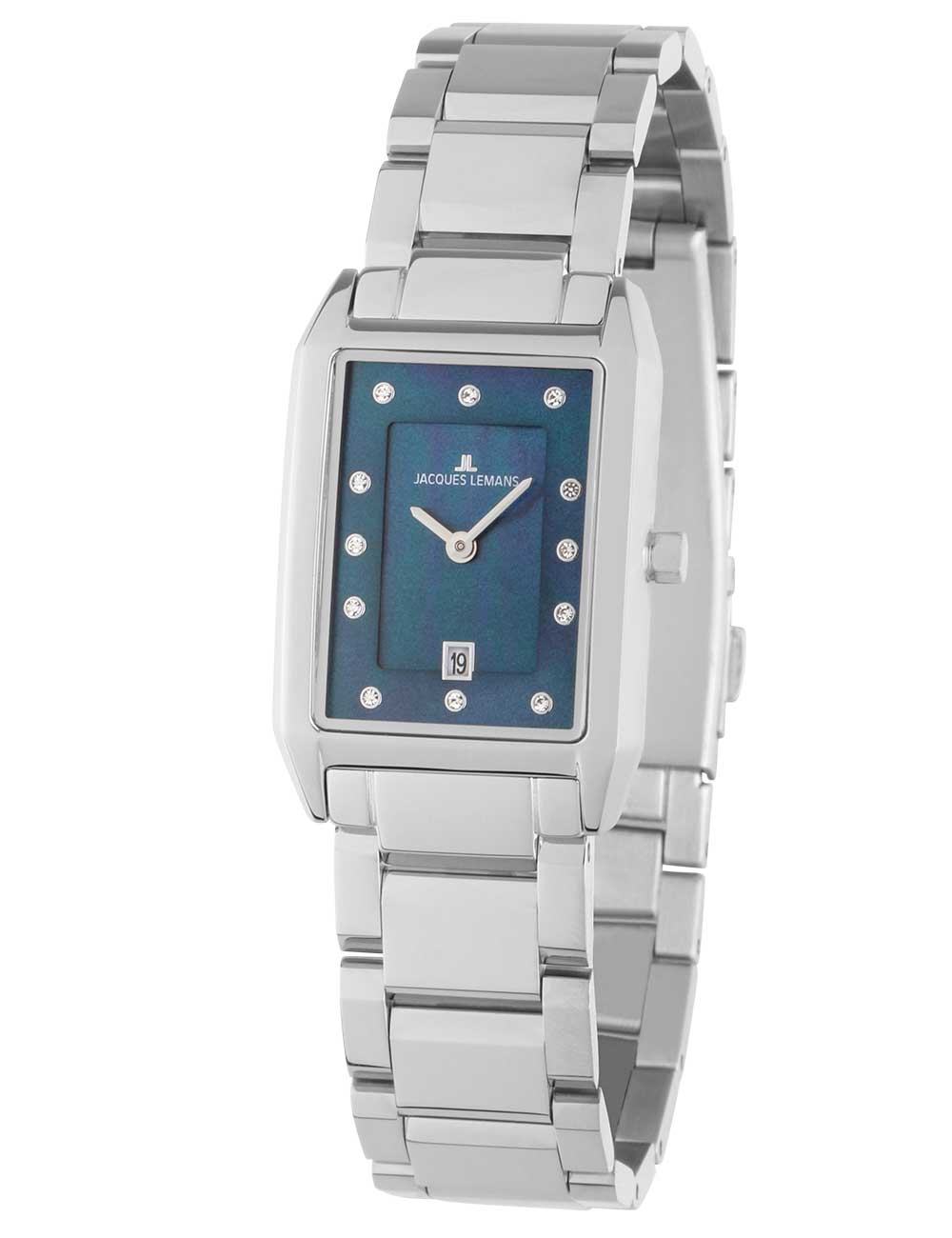 Jacques Lemans 1-2189J Torino square women's watch 23mm 5ATM