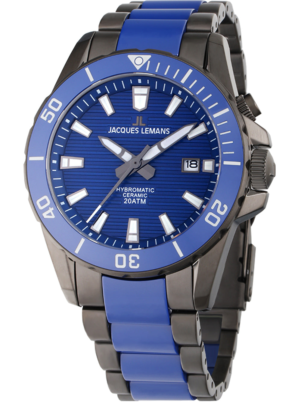 Jacques Lemans 1-2222C Hybromatic men's watch 42mm 20ATM