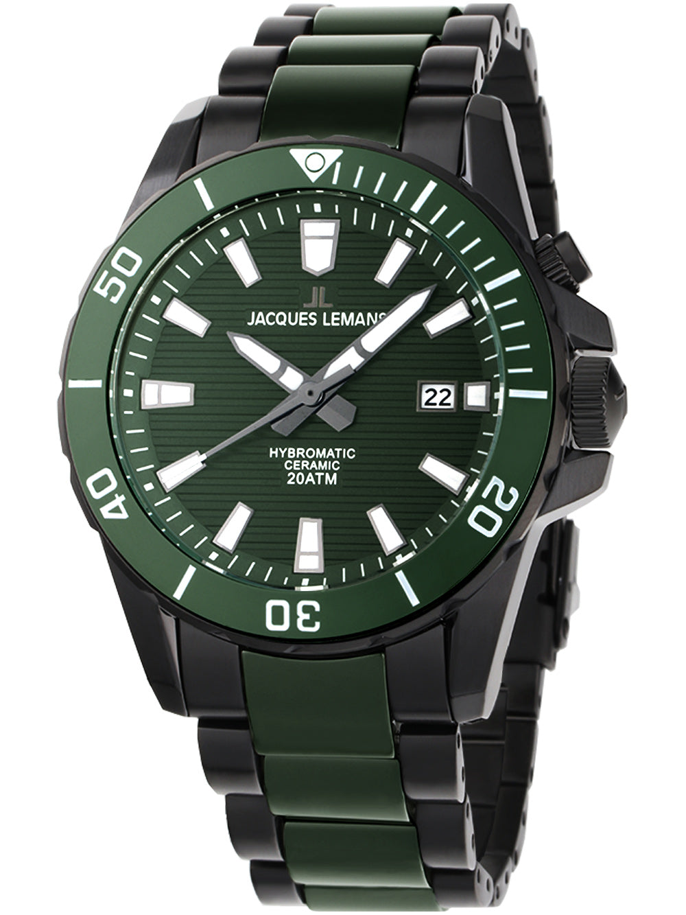 Jacques Lemans 1-2222F Hybromatic men's watch 42mm 20ATM