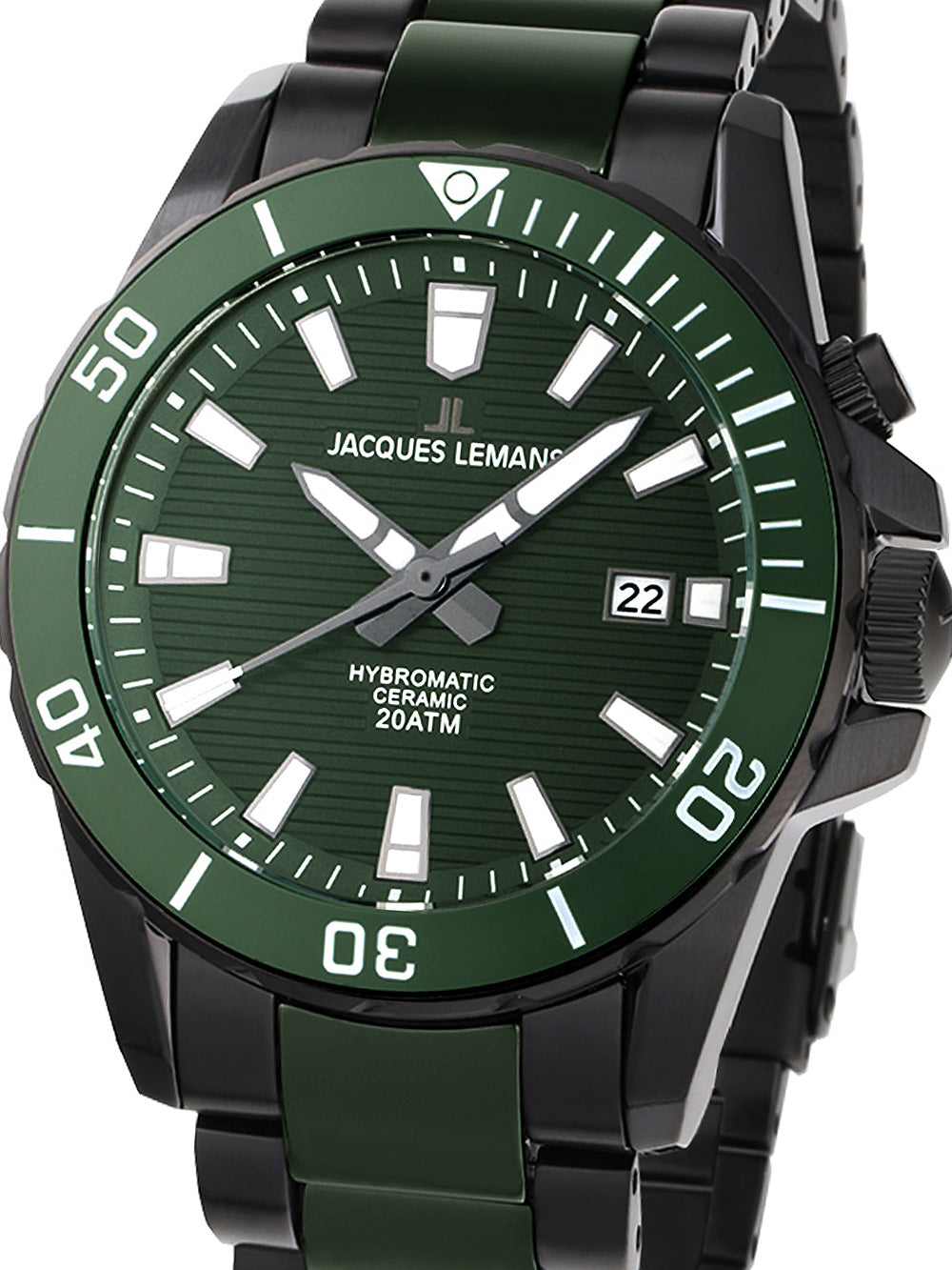 Jacques Lemans 1-2222F Hybromatic men's watch 42mm 20ATM