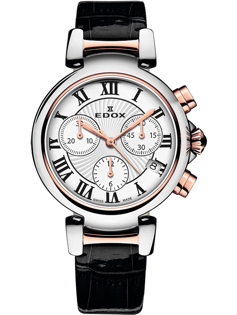 Edox 10220-357RC-AR LaPassion Chronograph women's watch 35mm 5ATM