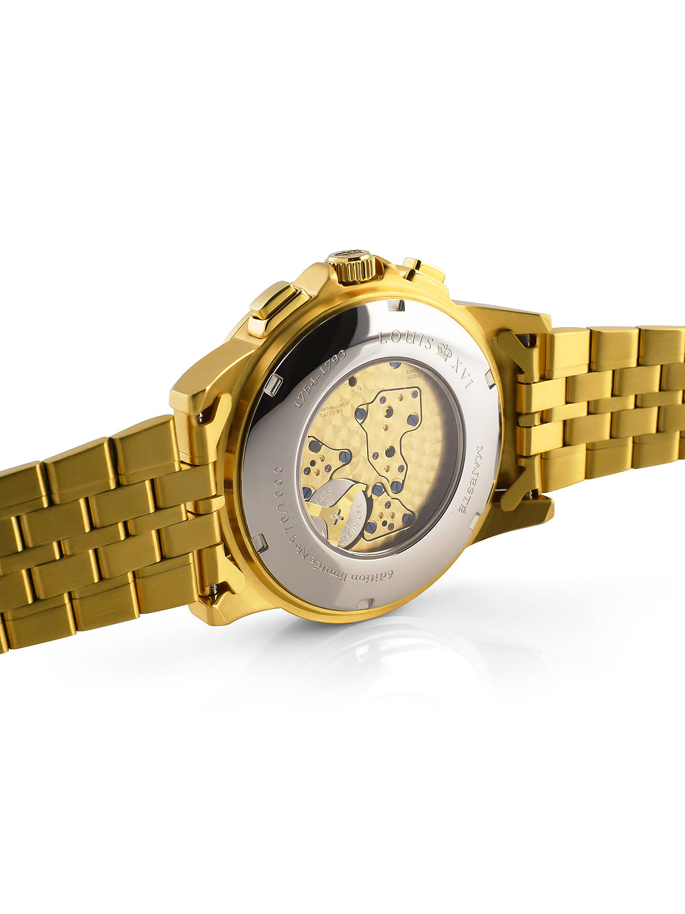 Louis XVI LXVI1037 Majeste Iced Out Chronograph men's watch 43mm 5ATM