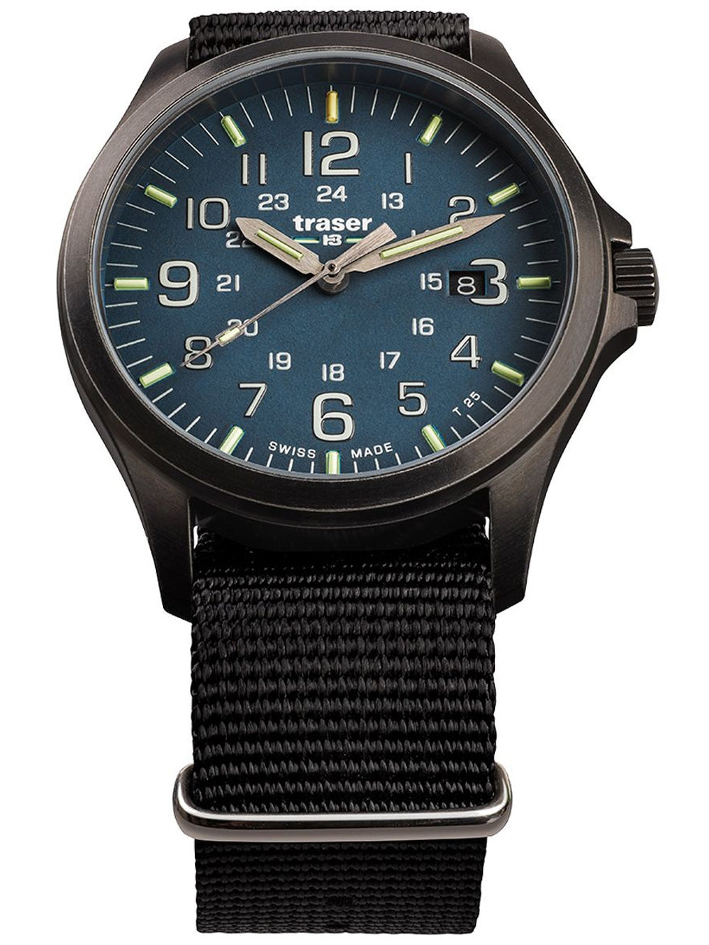 Traser H3 108632 P67 Officer GunMetal Blue men's watch 42mm 10ATM