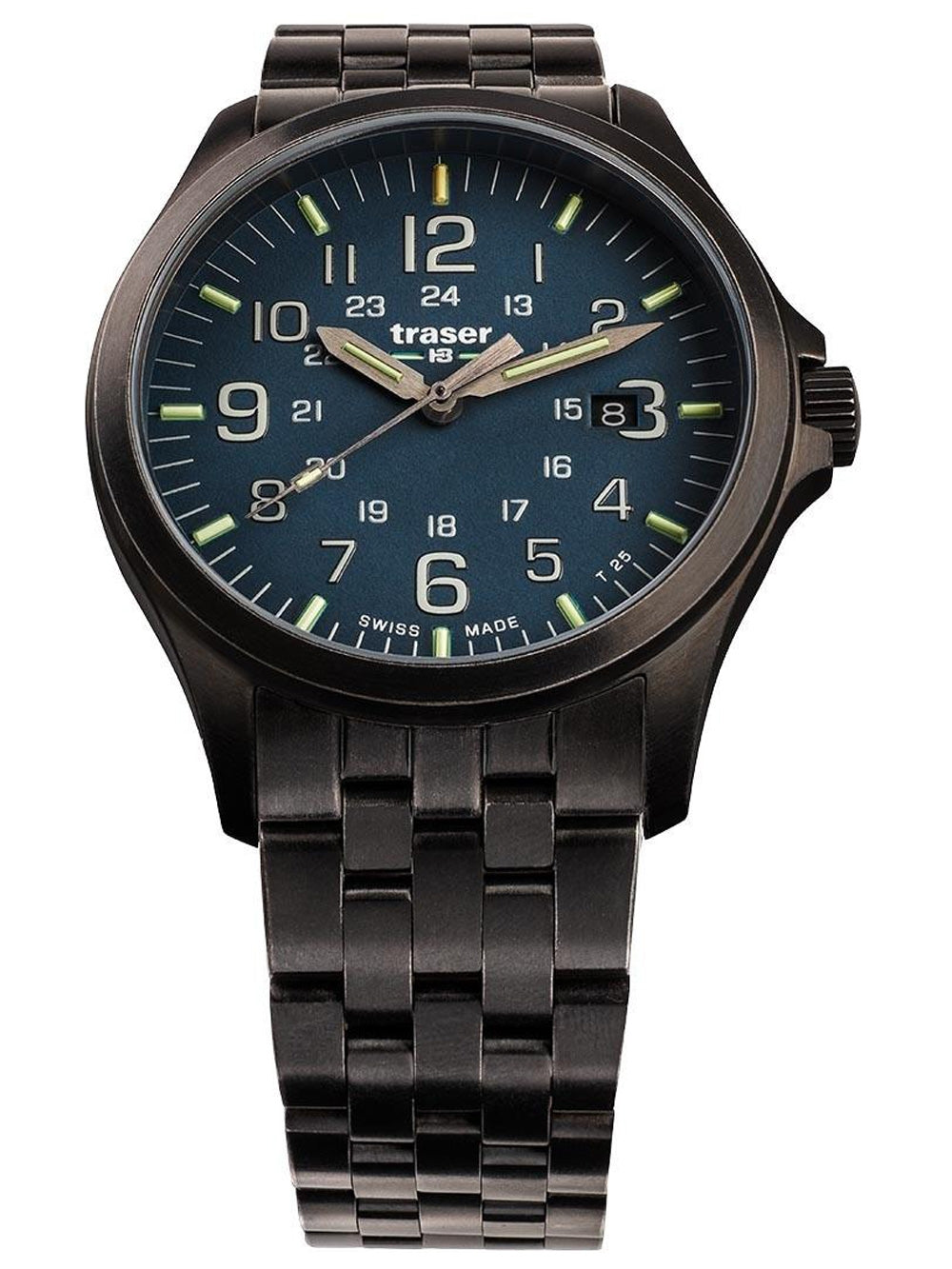 Traser H3 108739 P67 Officer GunMetal Blue men's watch 42mm 10ATM