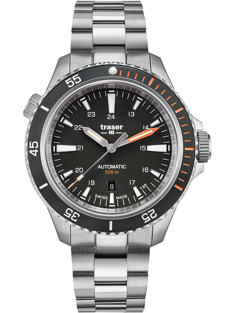 Traser H3 110324 P67 Diver Automatic Black men's watch 46mm 50ATM
