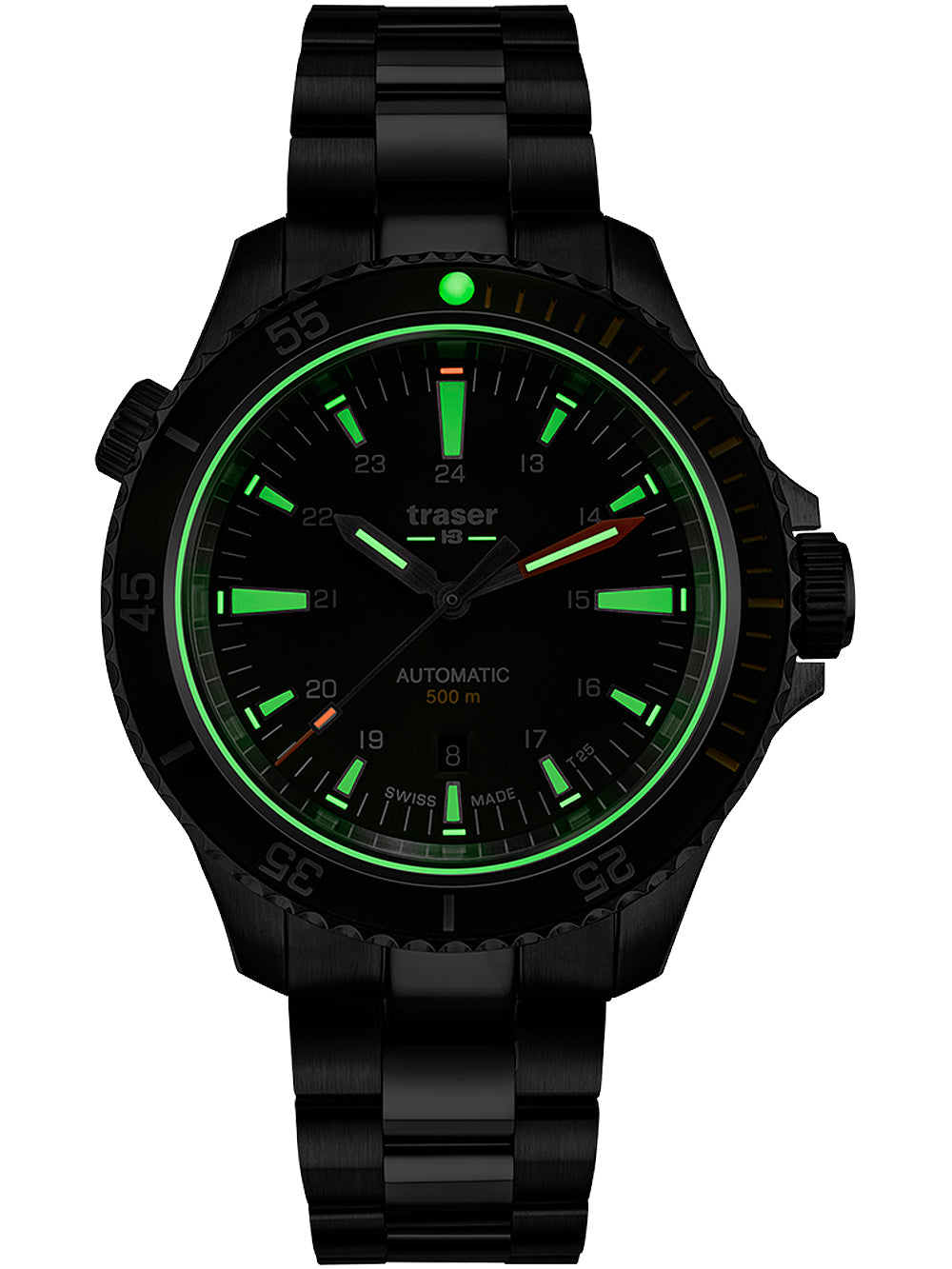Traser H3 110325 P67 Diver Automatic Green Special Set men's watch 46mm 50ATM