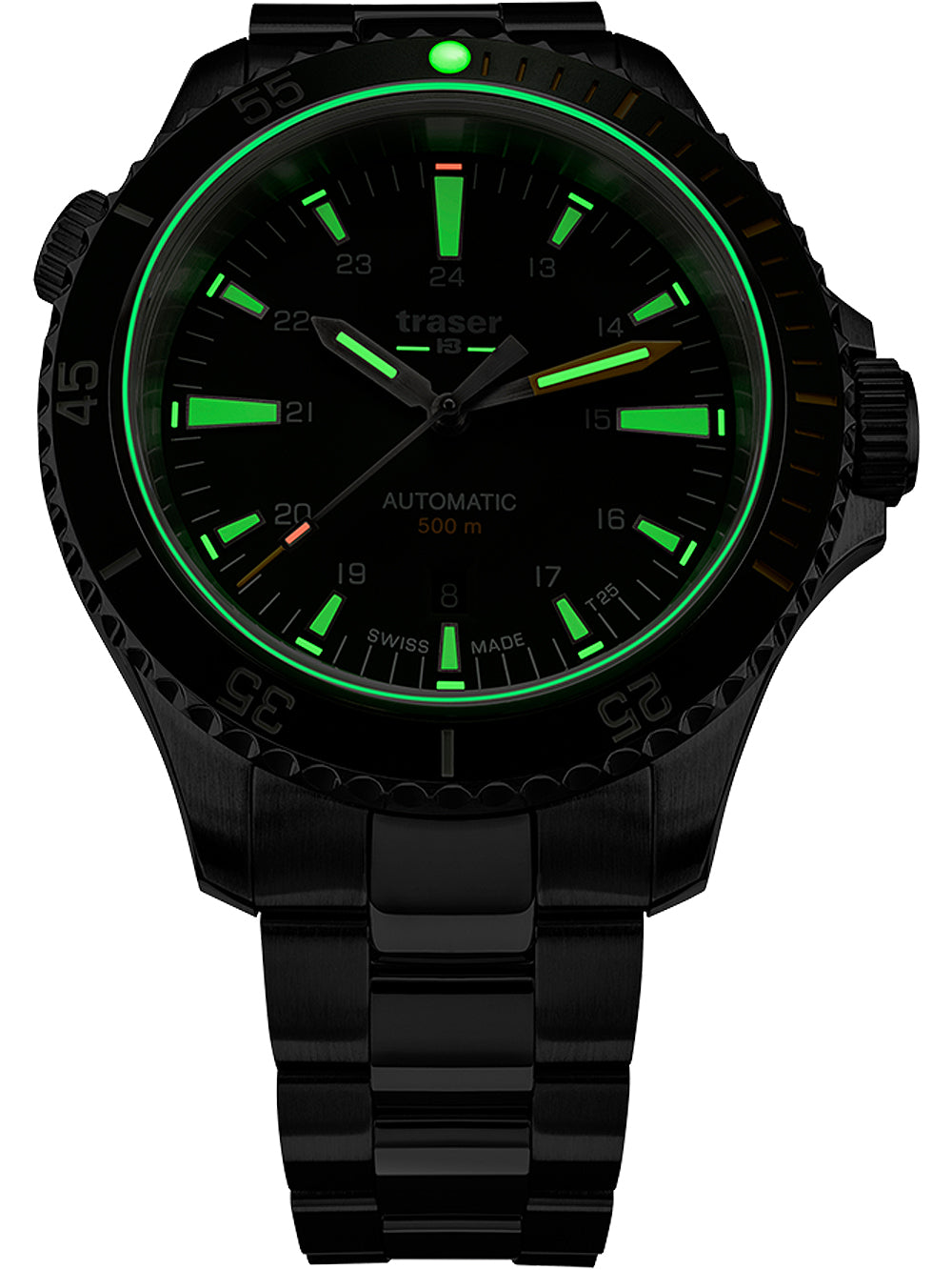 Traser H3 110325 P67 Diver Automatic Green Special Set men's watch 46mm 50ATM