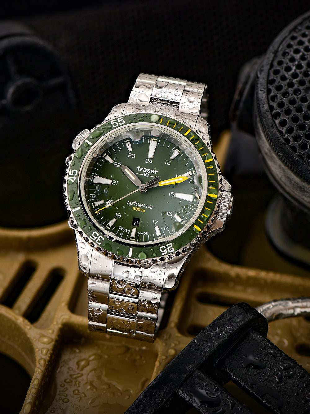Traser H3 110325 P67 Diver Automatic Green Special Set men's watch 46mm 50ATM