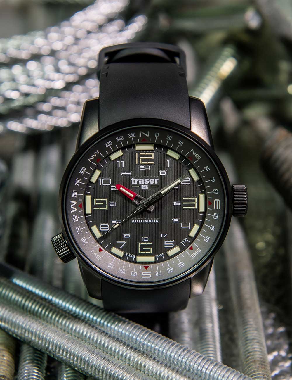 Traser H3 110594 P68 Pathfinder T100 Automatic men's watch 46mm 10ATM