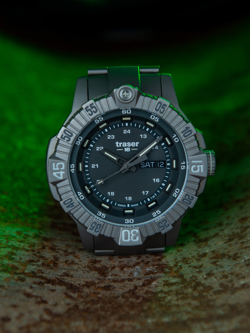 Traser H3 110666 Tactical Grey Titan men's watch 46mm 20ATM