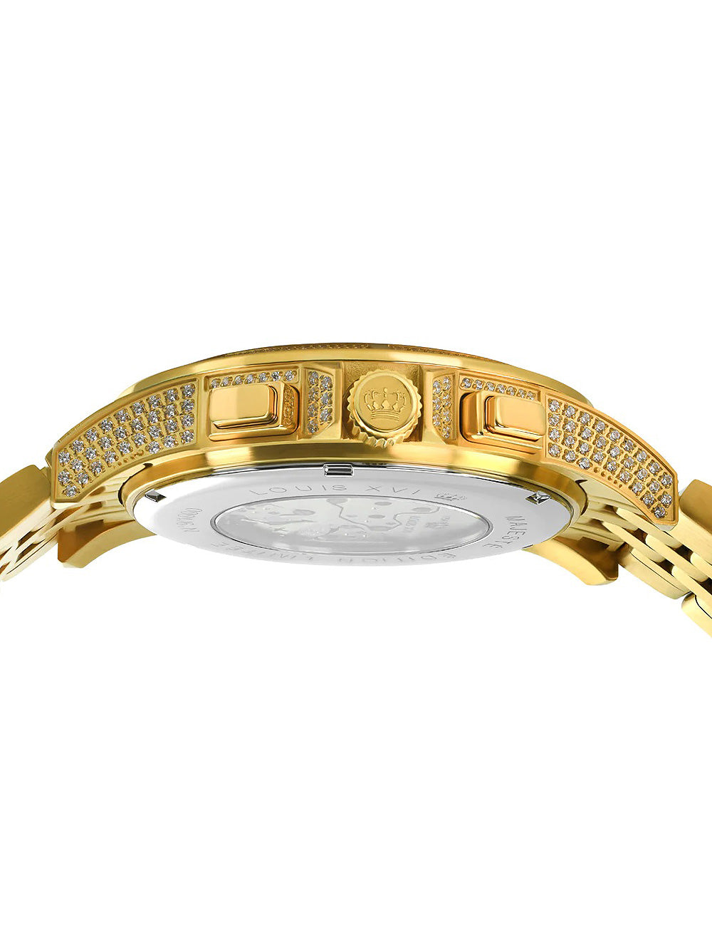 Louis XVI LXVI1123 Majeste Iced Out Chronograph men's watch 43mm 5ATM