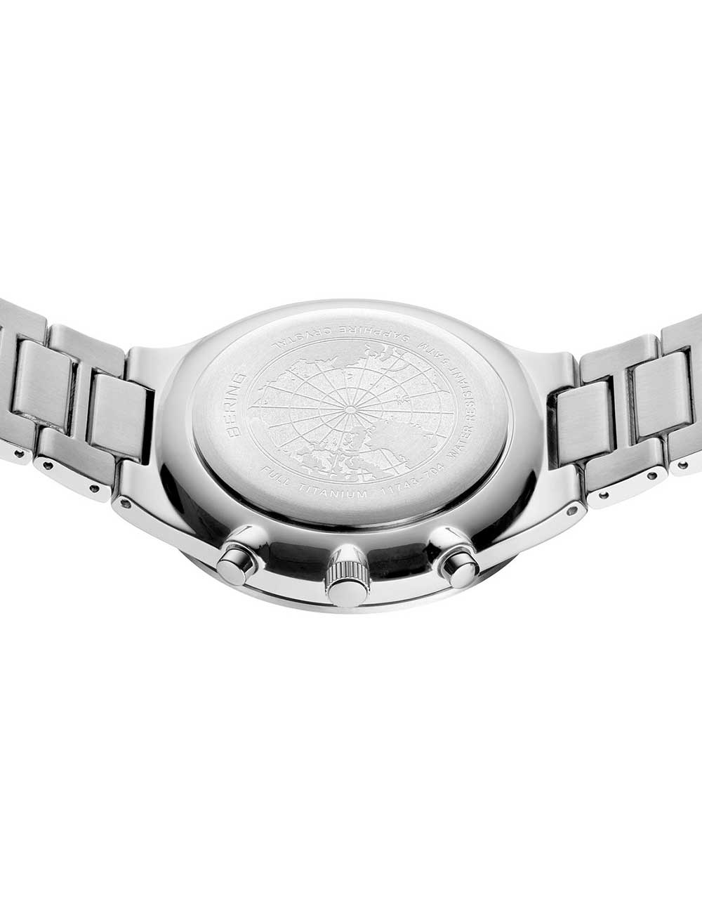 Bering 11743-704 Classic Titanium Chronograph men's watch 40mm 5ATM