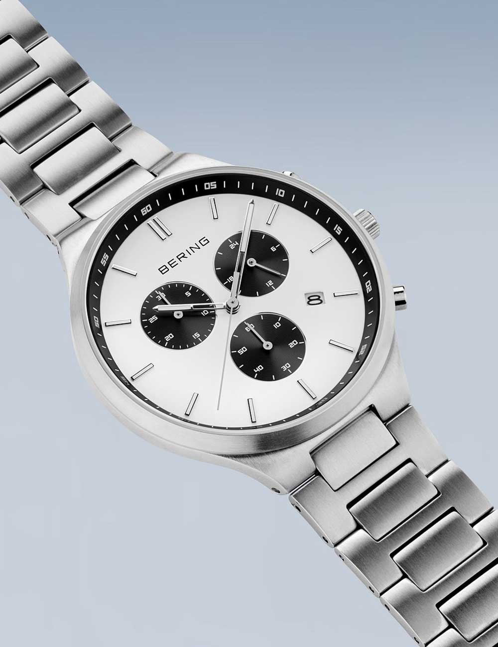 Bering 11743-704 Classic Titanium Chronograph men's watch 40mm 5ATM
