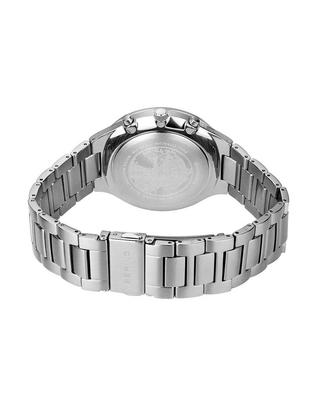 Bering 11743-709 Classic Titanium Chronograph men's watch 40mm 5ATM